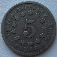 США 5 центов 1868 НЕ ЧАСТАЯ!!!!!! м121