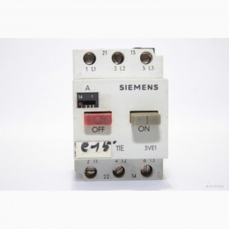 Автоматический выключатель электродвигателя (тепловое реле) Siemens 3VE1010-2G1-1.6A