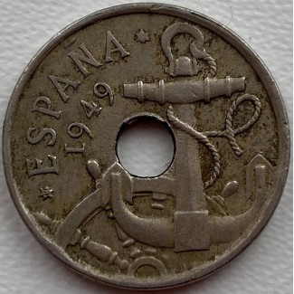 Испания 50 сантимов 1949 год А111