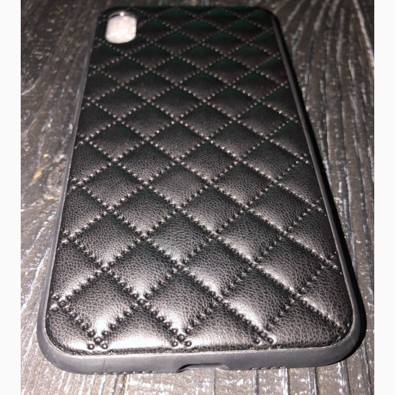 Фото 10. Чехол iPhone Quilted Leather Case iPhone XS Max X/Xs чорний еко-шкіра шалено мяка приємна