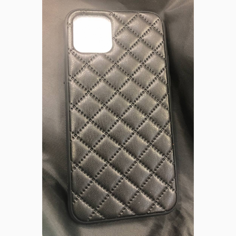 Фото 8. Чехол iPhone Quilted Leather Case iPhone XS Max X/Xs чорний еко-шкіра шалено мяка приємна