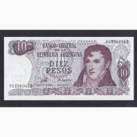 10 пессо 1976г. 95.550.045 D. Аргентина. Отличная в коллекцию