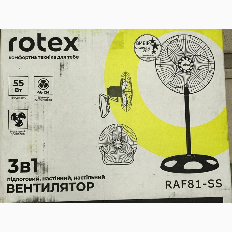 Вентилятор ROTEX 81. 3в1