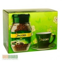 Кофе растворимый Jacobs Monarch 200г + чашка с блюдцем