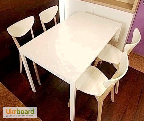 Фото 10. Обеденный стол (стол кухонный) новый белый ikea