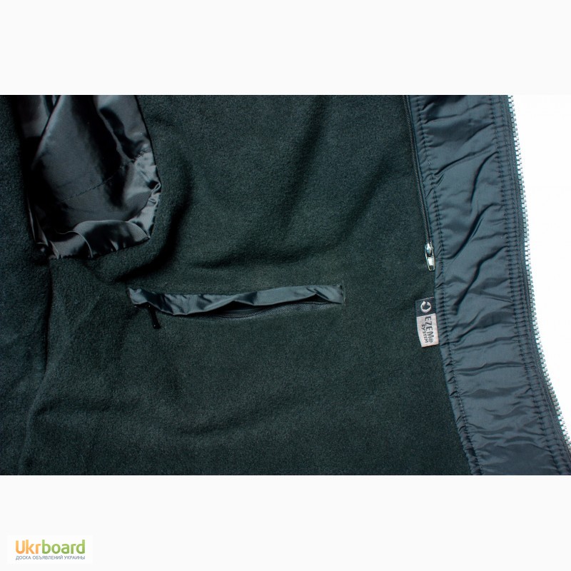 Фото 5. Куртка-бомбер мужская демисезонная North End черная с флисовой подкладкой