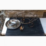 Садж. Тарелка для подогрева шашлыка с коваными элементами