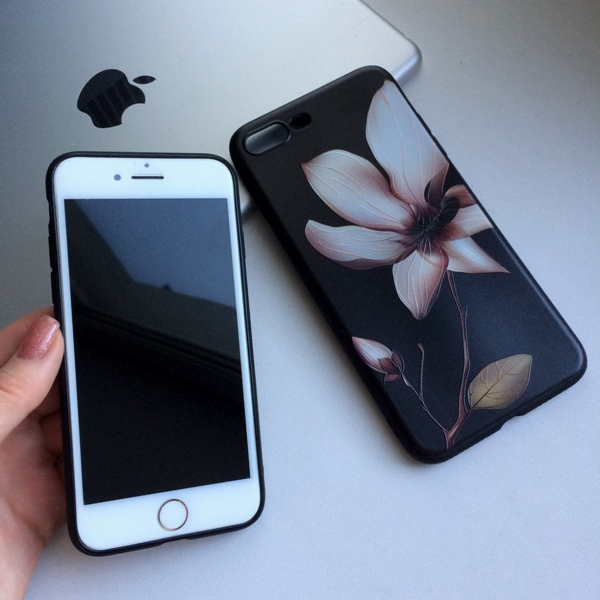 Фото 2. Чехол силиконовый «Цветок лотоса» на iPhone 5/5S/SE, 7/8plus