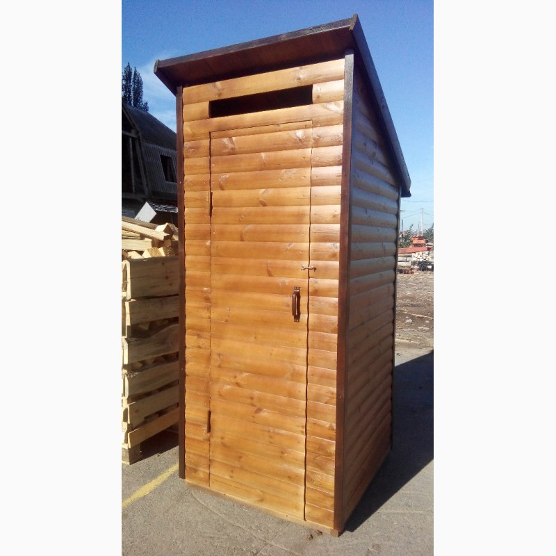 Фото 7. Деревянный туалет. Летняя душевая кабина. Туалет з душем