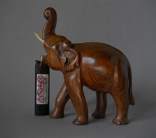 Фото 12. Винтажная деревянная статуэтка слона
