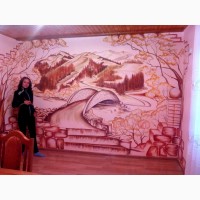 Барельєф об#039;ємна ліпнина декоративна штукатурка розпис стін лепка ліпка роспись стен