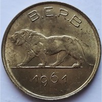 Руанда-Бурунди 1 франк 1961 год СОСТОЯНИЕ!! е408