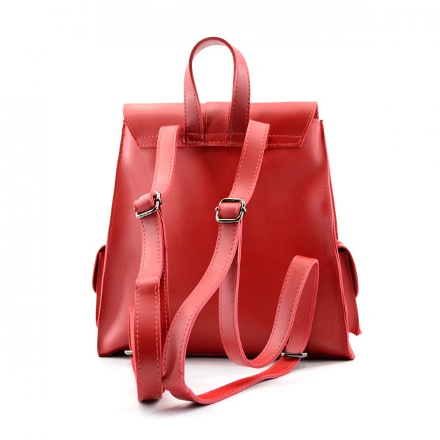 Фото 2. Продам рюкзак жіночий червоний з екошкіри, гарна якість