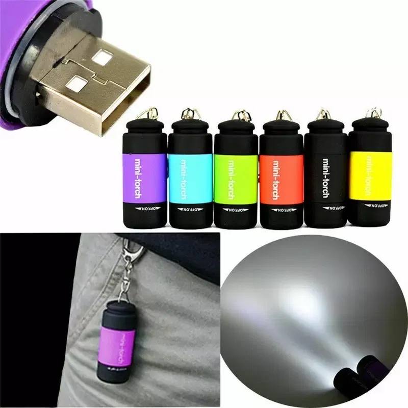 Фото 2. Міні-ліхтарик брелок із зарядкою від USB
