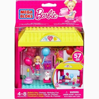 Mega Bloks барби День рождения Челси CNF03 Barbie Chelsea Birthday Fun