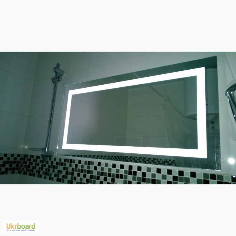 Фото 3. Продам ультратонкое зеркало с Led подсветкой в ванную комнату. Размер 1000 х 500 мм.