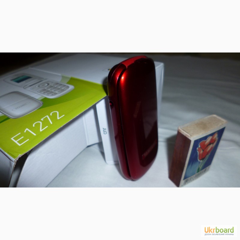 Фото 4. Мобильный телефон Samsung E 1272 DUOS красного цвета новый. В упаковке