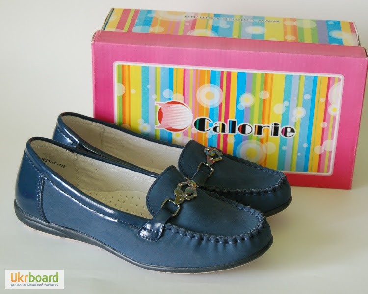 Фото 7. Мокасины туфли для девочки Calorie арт. B5131-1B т. синий с 32-37 р