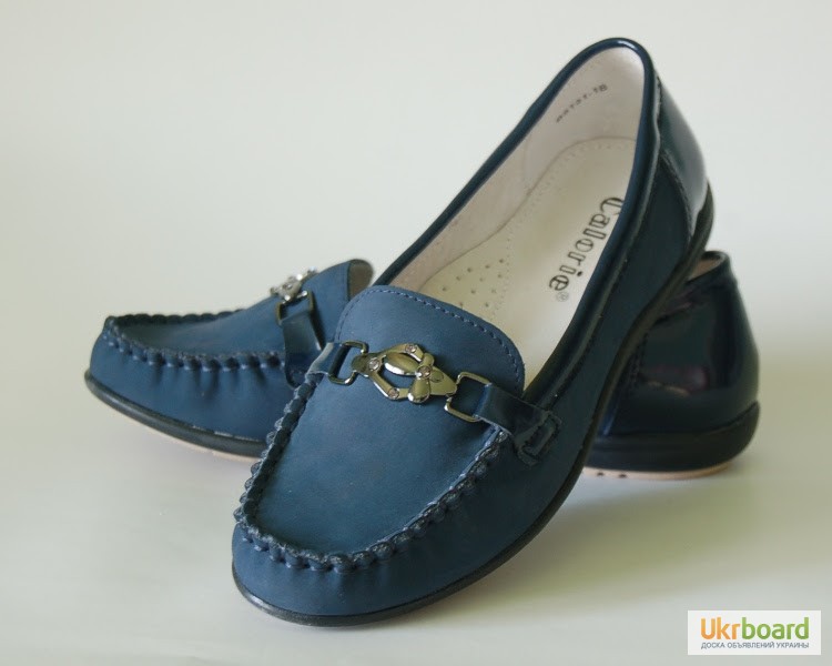 Фото 8. Мокасины туфли для девочки Calorie арт. B5131-1B т. синий с 32-37 р