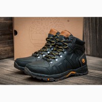 Кроссовки кожаные зимние Timberland Nubuck Black