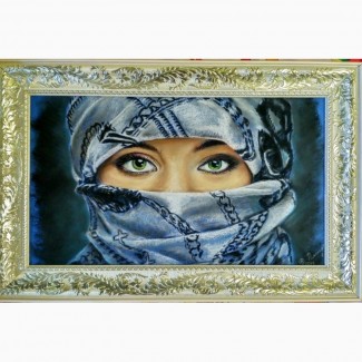 Картина автораЗеленые глаза-пастель, 55х32