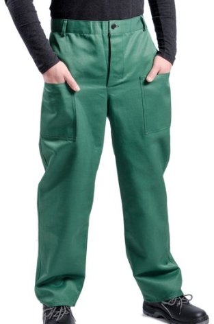 Фото 2. Костюм рабочий с брюками зеленый с лимонной кокеткой тк.Грета