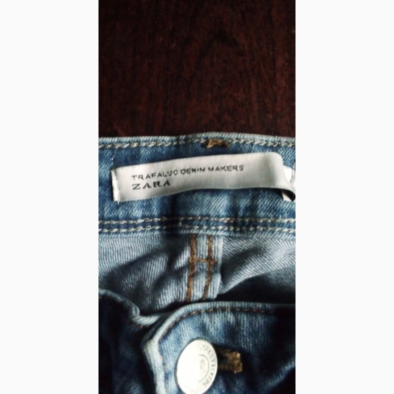 Фото 5. Рваные стрейчевые джинсы скины Zara