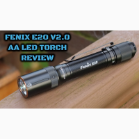 Фонарь Fenix E20 V2.0, 350 люмен, фонарик защита от пыли и воды, Гарантия