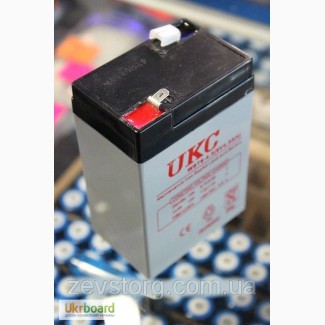 Аккумулятор(АКБ) UKC 6 вольт 4,5 А/ч.Для весов,радио.
