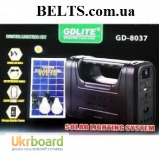 Аккумуляторный фонарь c солнечной батареей GDLite GD-8037