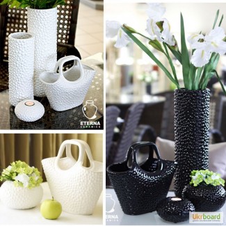 Керамические вазы для декора, наборы вазы