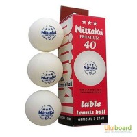 Целлулоидные мячи Nittaku Premium для настольного тенинса
