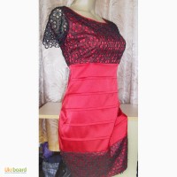 Продам платье красное атлас-кружево Турция р44-48, новое, цена ниже оптовой
