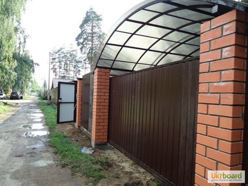 Фото 6. Забор из профнастила под ключ, ворота, калитка. Установка в Одессе и области