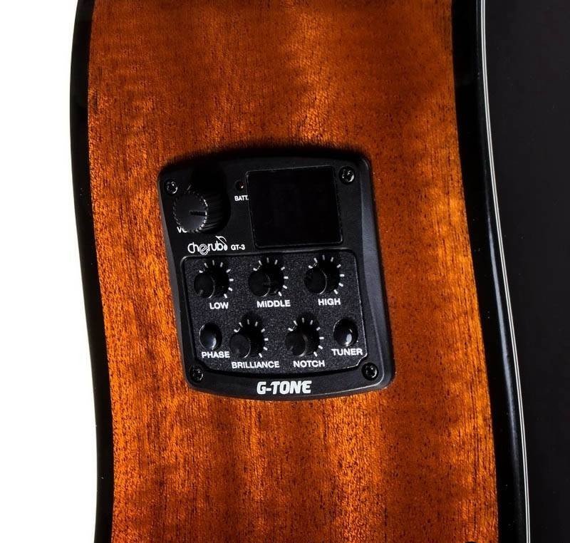 Фото 5. Электроакустическая гитара RAFAGA HD60E VS с пьезодатчиком Cherub GT-3