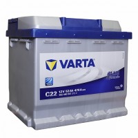 Акумулятор VARTA 52Ач Blue Dynamic C22