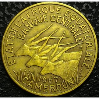 Французский Камерун 10 франков 1967 год СОХРАН