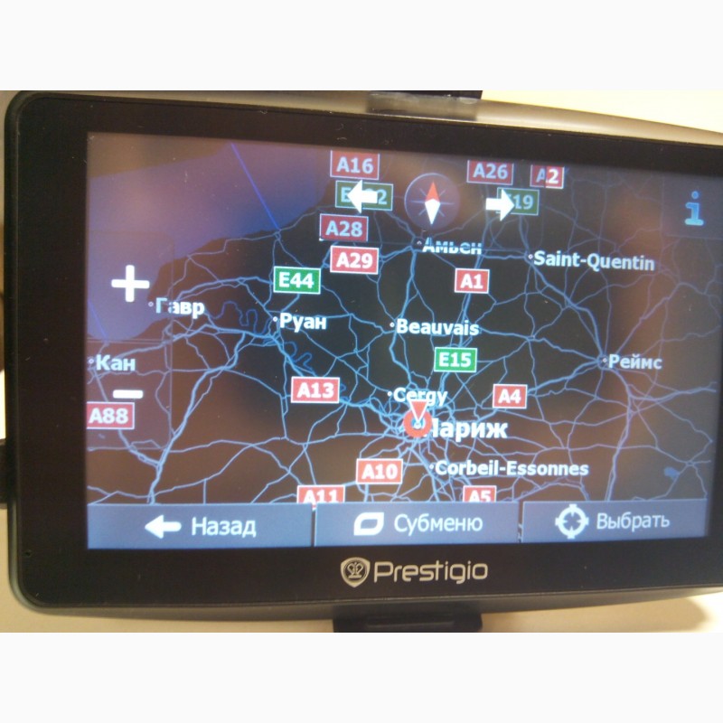 Фото 8. Prestigio – автомобильный GPS навигатор со свежими картами Украины и Европы