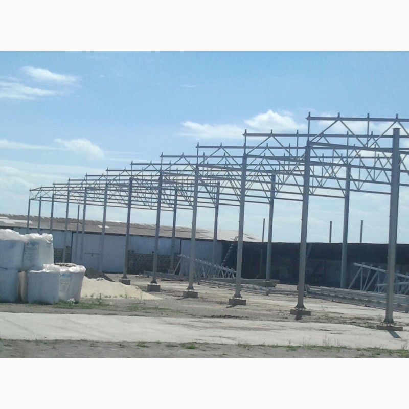 Фото 2. Строительство металокаркасных складов, ангаров, зернохранилищ, навесов