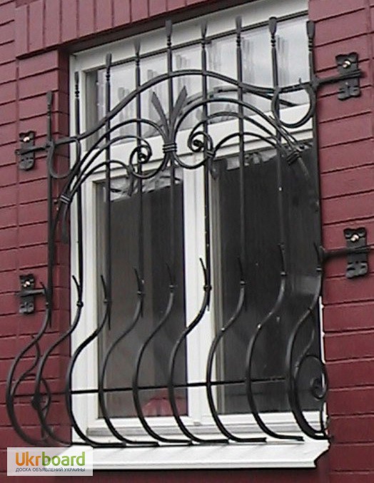 Фото 3. Решетки на окна металличекие оконные решетки киев