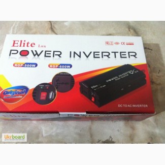 Автоинвертор Power Inverter ELITE lux 12/220v 500 W, преобразователь напряжения