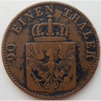 Германия 4 пфеннига 1868 год