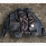 Демисезонная мужская кожаная куртка Полиция 11