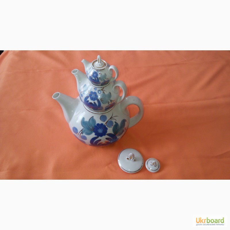Фото 2. Продам набор из трех чайников со знаком качества СССР Городницкий ФЗ