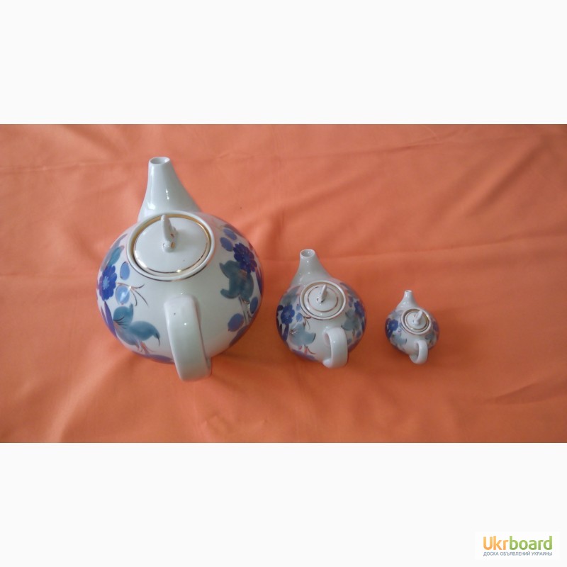 Фото 4. Продам набор из трех чайников со знаком качества СССР Городницкий ФЗ