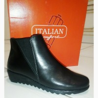 250 мм Italian Shoemakers женские кожаные ботинки узкая стопа подъем