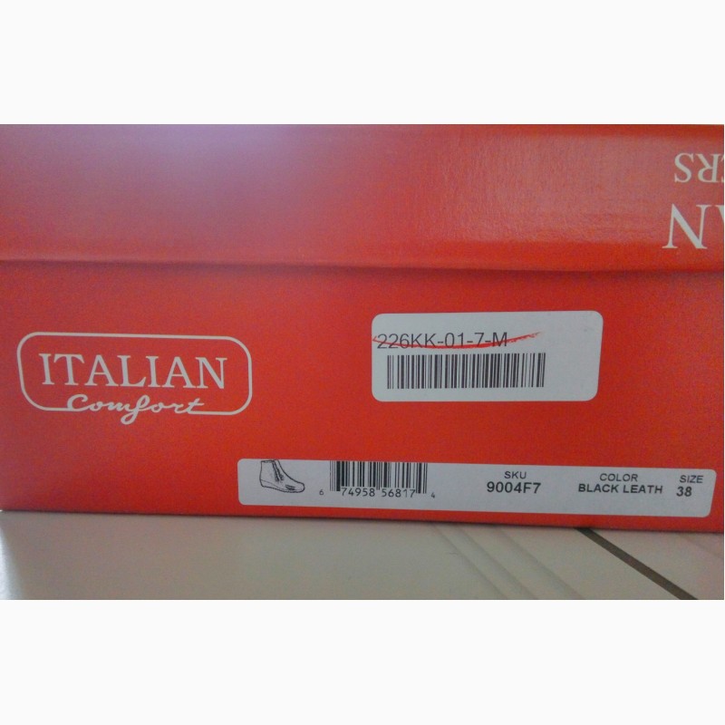 Фото 8. 250 мм Italian Shoemakers женские кожаные ботинки узкая стопа подъем