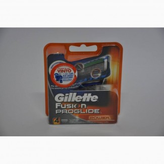 Сменные кассеты для бритья Gillette Fusion Proglide Power (4 шт)