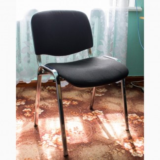 Продам стул офисный металлический, черный ISO (ИЗО) б/у