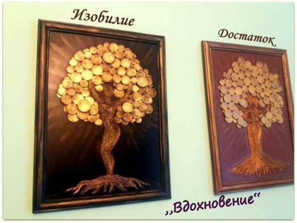 Фото 4. Картина денежное дерево, панно из монет, подарок и сувенир